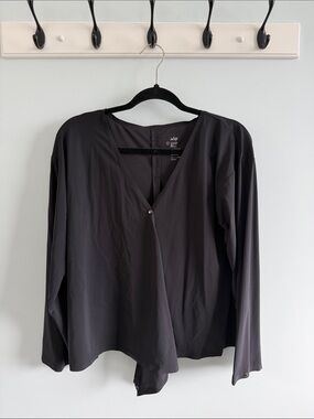 ADAY That's A Wrap Top, Black, Size S